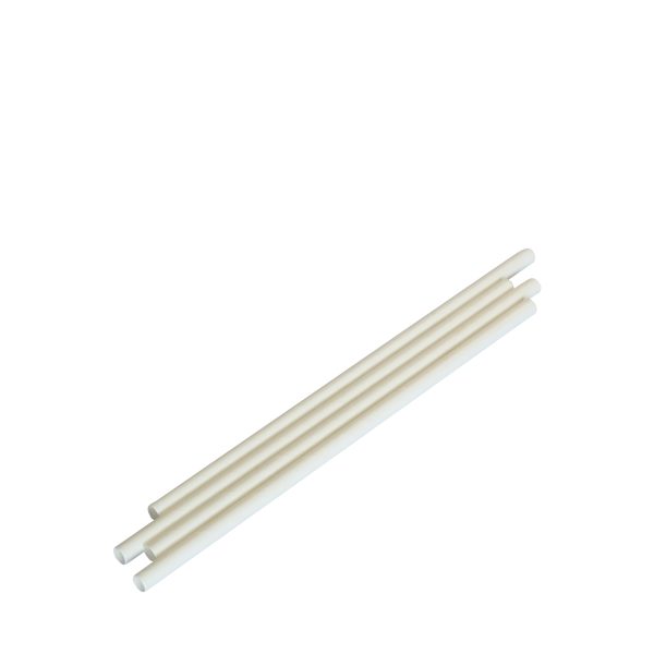 Papirnate slamke 8mm x 230mm, bijele, 150/1 (art.749) B.10.12